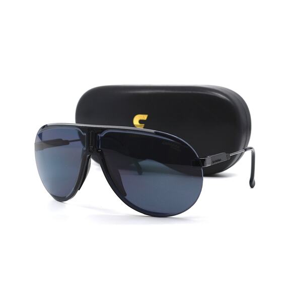 BRAND NEW CARRERA SUPERCHAMPION BLACK GREY AVIATOR UNISEX SUNGLASSES - Picture 7 of 9